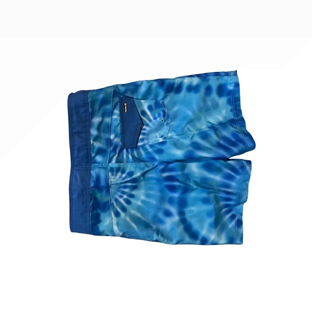 Hurley Boys Psychic Blue Tie Dye Board Shorts Swim‎ Trunks Size 6 884443-C60 NEW